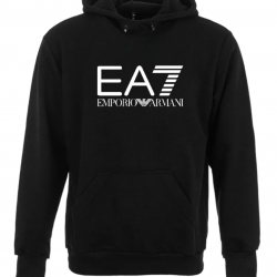 ΦΟΥΤΕΡ ΚΟΥΚΟΥΛΑ 100% COTTON - ΜΑΥΡΟ - EA7