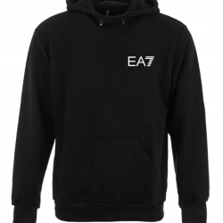 ΦΟΥΤΕΡ ΚΟΥΚΟΥΛΑ 100% COTTON - ΜΑΥΡΟ - EA7/MIK