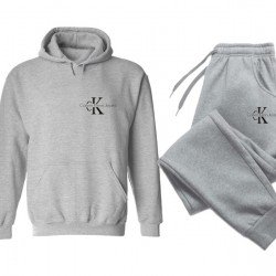 ΣΕΤ ΦΟΡΜΕΣ ΚΟΥΚΟΥΛΑ 100% COTTON - ΓΚΡΙ - CALVIN KLEIN ΜΙΚΡΟ