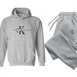 ΣΕΤ ΦΟΡΜΕΣ ΚΟΥΚΟΥΛΑ 100% COTTON - ΓΚΡΙ - CALVIN KLEIN ΜΕΓΑΛΟ