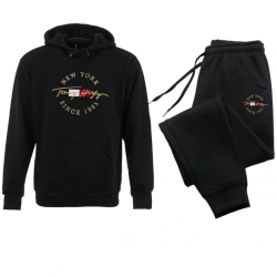 ΣΕΤ ΦΟΡΜΕΣ ΚΟΥΚΟΥΛΑ 100% COTTON - ΜΑΥΡΟ - TOMMY NEW YORK ΜΕΓΑΛΟ