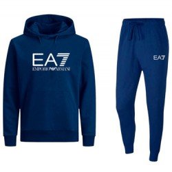 ΣΕΤ ΦΟΡΜΕΣ ΚΟΥΚΟΥΛΑ 100% COTTON - ΜΠΛΕ ΣΚΟΥΡΟ - EA7 ΜΕΓΑΛΟ
