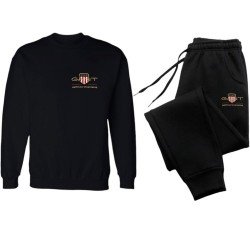 ΣΕΤ ΦΟΡΜΕΣ ΛΑΙΜΟΚΟΨΗ 100% COTTON - ΜΑΥΡΟ - GANT ΜΙΚΡΟ