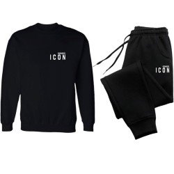 ΣΕΤ ΦΟΡΜΕΣ ΛΑΙΜΟΚΟΨΗ 100% COTTON - ΜΑΥΡΟ - ICON ΜΙΚΡΟ